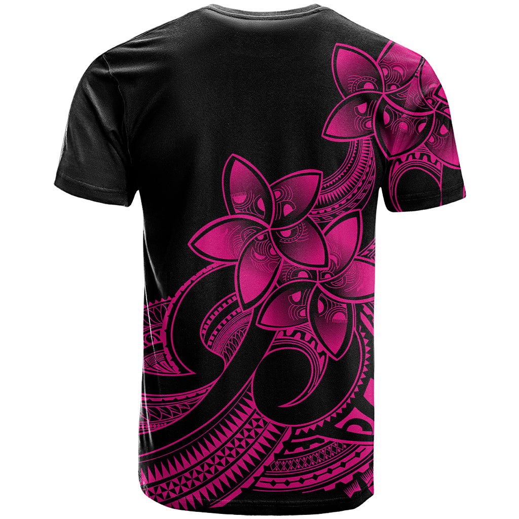 Polynesian Pride Plumeria Flowers T Shirt Polynesian Tribal Pink Vibe - Wonder Print Shop