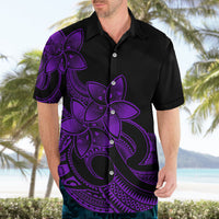 Polynesian Pride Plumeria Flowers Hawaiian Shirt Polynesian Tribal Purple Vibe - Wonder Print Shop