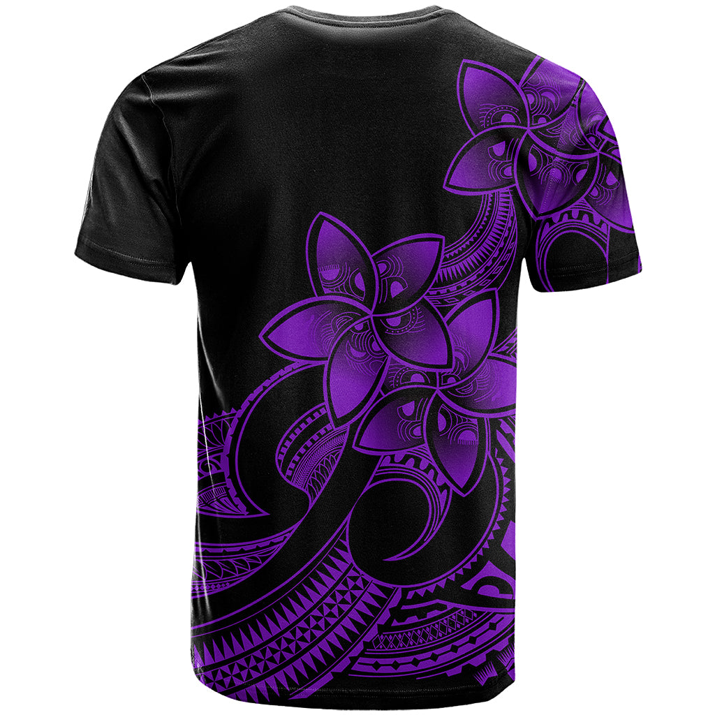 Polynesian Pride Plumeria Flowers T Shirt Polynesian Tribal Purple Vibe - Wonder Print Shop