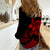 Polynesian Pride Plumeria Flowers Women Casual Shirt Polynesian Tribal Red Vibe - Wonder Print Shop