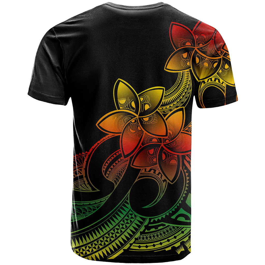 Polynesian Pride Plumeria Flowers T Shirt Polynesian Tribal Reggae Vibe - Wonder Print Shop
