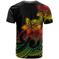 Polynesian Pride Plumeria Flowers T Shirt Polynesian Tribal Reggae Vibe - Wonder Print Shop