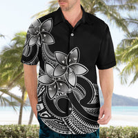 Polynesian Pride Plumeria Flowers Hawaiian Shirt Polynesian Tribal White Vibe - Wonder Print Shop