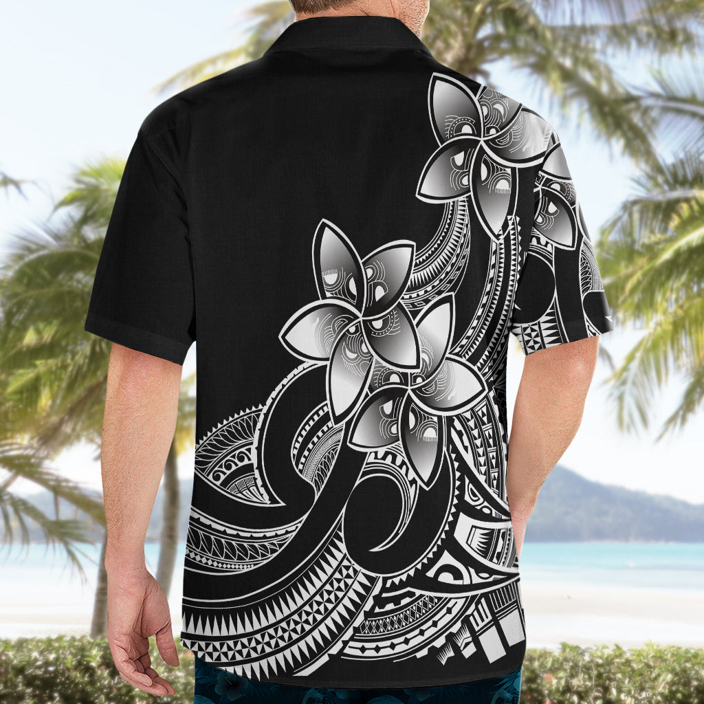 Polynesian Pride Plumeria Flowers Hawaiian Shirt Polynesian Tribal White Vibe - Wonder Print Shop