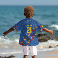 DR Congo Kopo ya Mokili Custom Kid Hawaiian Shirt Kuba Kingdom Pattern Edition