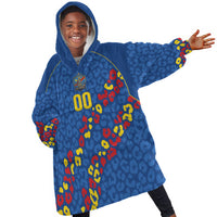 DR Congo Kopo ya Mokili Custom Kid Wearable Blanket Hoodie Kuba Kingdom Pattern Edition