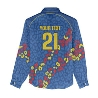 DR Congo Kopo ya Mokili Custom Women Casual Shirt Kuba Kingdom Pattern Edition