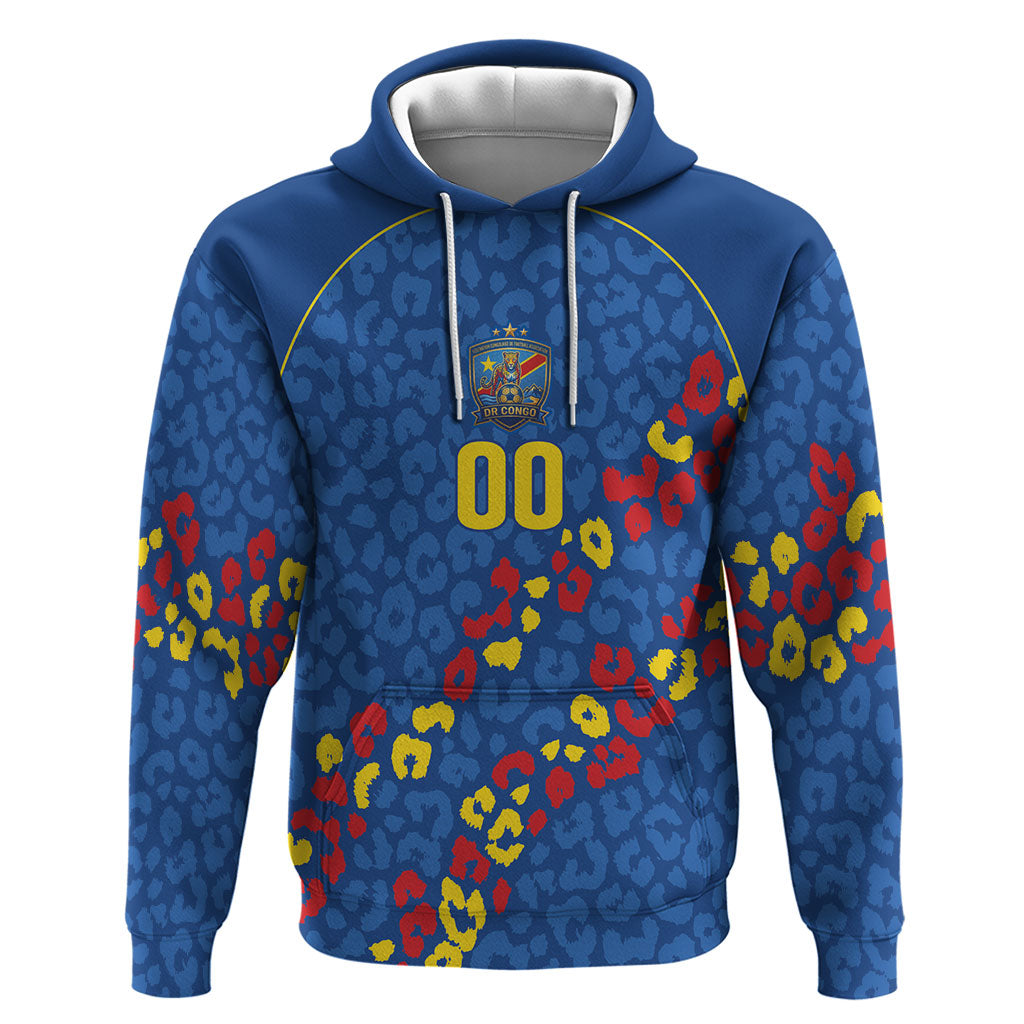 DR Congo Kopo ya Mokili Custom Zip Hoodie Kuba Kingdom Pattern Edition