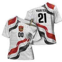 Egypt Custom Cross Shoulder Shirt Pharaoh Legacy Edition