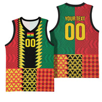 Ghana Wiase Kuruwa Custom Basketball Jersey Kente Pride Edition