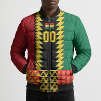 Ghana Wiase Kuruwa Custom Bomber Puffer Jacket Kente Pride Edition