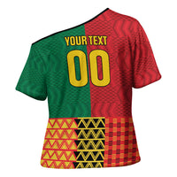 Ghana Wiase Kuruwa Custom Cross Shoulder Shirt Kente Pride Edition