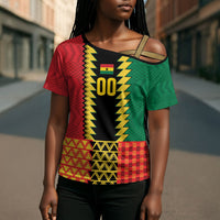 Ghana Wiase Kuruwa Custom Cross Shoulder Shirt Kente Pride Edition