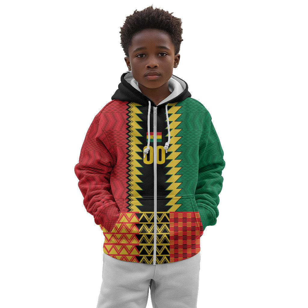 Ghana Wiase Kuruwa Custom Kid Hoodie Kente Pride Edition