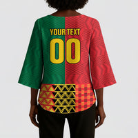 Ghana Wiase Kuruwa Custom Kimono Sleeve Blouse Kente Pride Edition
