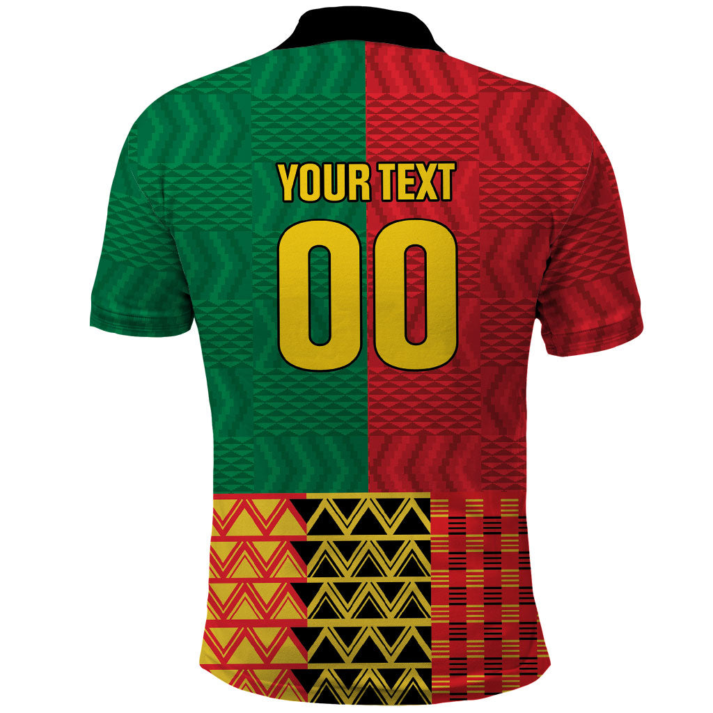 Ghana Wiase Kuruwa Custom Polo Shirt Kente Pride Edition