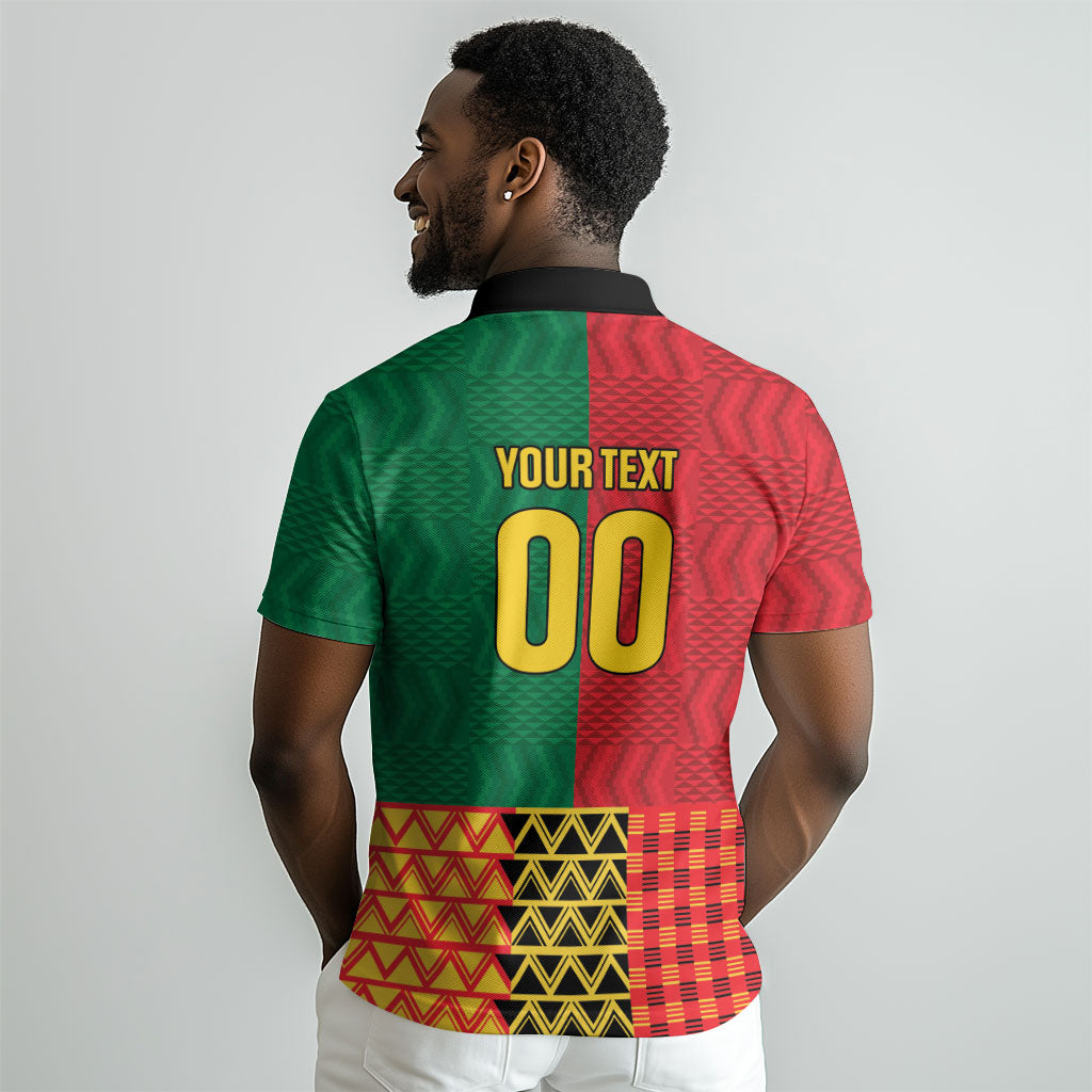 Ghana Wiase Kuruwa Custom Polo Shirt Kente Pride Edition LT9