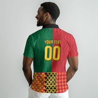 Ghana Wiase Kuruwa Custom Polo Shirt Kente Pride Edition LT9