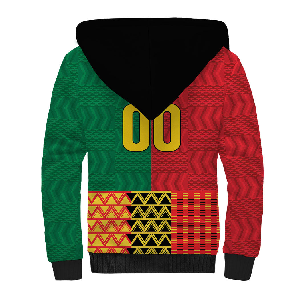 Ghana Wiase Kuruwa Custom Sherpa Hoodie Kente Pride Edition