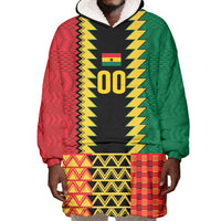 Ghana Wiase Kuruwa Custom Wearable Blanket Hoodie Kente Pride Edition