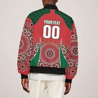 Morocco Yalla Vamos 2026 Custom Bomber Jacket Zellige Mosaic Edition