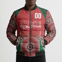 Morocco Yalla Vamos 2026 Custom Bomber Puffer Jacket Zellige Mosaic Edition