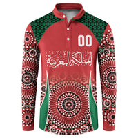 Morocco Yalla Vamos 2026 Custom Button Sweatshirt Zellige Mosaic Edition