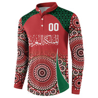 Morocco Yalla Vamos 2026 Custom Button Sweatshirt Zellige Mosaic Edition