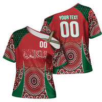 Morocco Yalla Vamos 2026 Custom Cross Shoulder Shirt Zellige Mosaic Edition