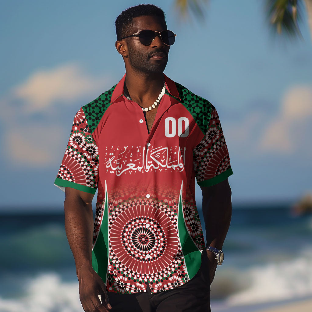 Morocco Yalla Vamos 2026 Custom Hawaiian Shirt Zellige Mosaic Edition