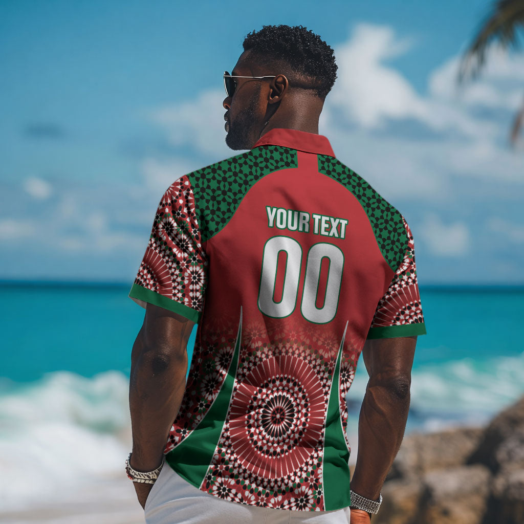 Morocco Yalla Vamos 2026 Custom Hawaiian Shirt Zellige Mosaic Edition LT9