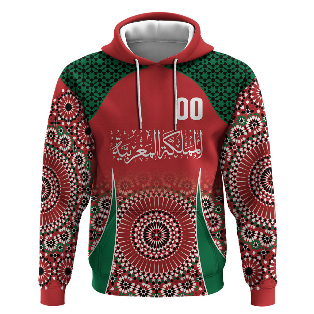 Morocco Yalla Vamos 2026 Custom Hoodie Zellige Mosaic Edition