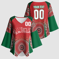 Morocco Yalla Vamos 2026 Custom Kimono Sleeve Blouse Zellige Mosaic Edition