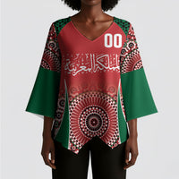 Morocco Yalla Vamos 2026 Custom Kimono Sleeve Blouse Zellige Mosaic Edition