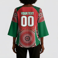 Morocco Yalla Vamos 2026 Custom Kimono Sleeve Blouse Zellige Mosaic Edition