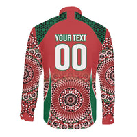 Morocco Yalla Vamos 2026 Custom Long Sleeve Button Shirt Zellige Mosaic Edition