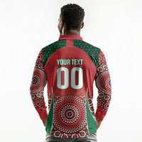 Morocco Yalla Vamos 2026 Custom Long Sleeve Polo Shirt Zellige Mosaic Edition