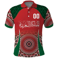 Morocco Yalla Vamos 2026 Custom Polo Shirt Zellige Mosaic Edition