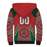 Morocco Yalla Vamos 2026 Custom Sherpa Hoodie Zellige Mosaic Edition