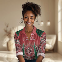 Morocco Yalla Vamos 2026 Custom Women Casual Shirt Zellige Mosaic Edition