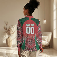 Morocco Yalla Vamos 2026 Custom Women Casual Shirt Zellige Mosaic Edition