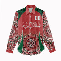Morocco Yalla Vamos 2026 Custom Women Casual Shirt Zellige Mosaic Edition