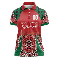 Morocco Yalla Vamos 2026 Custom Women Polo Shirt Zellige Mosaic Edition
