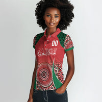 Morocco Yalla Vamos 2026 Custom Women Polo Shirt Zellige Mosaic Edition