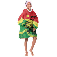 Senegal Kappu Adduna Custom Kid Wearable Blanket Hoodie Teranga Textile Edition