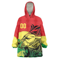 Senegal Kappu Adduna Custom Kid Wearable Blanket Hoodie Teranga Textile Edition