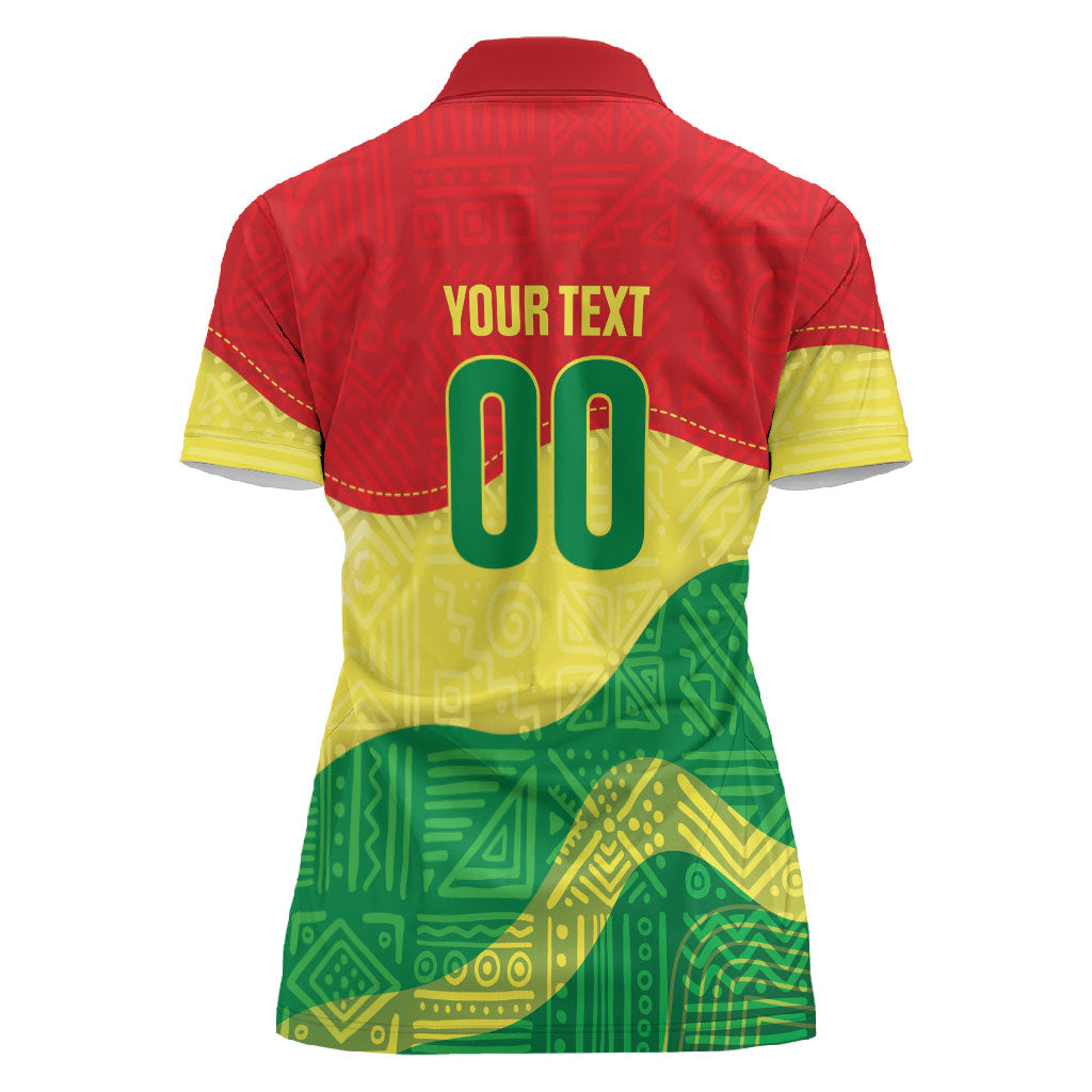 Senegal Kappu Adduna Custom Women Polo Shirt Teranga Textile Edition