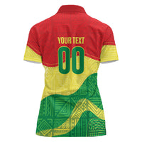 Senegal Kappu Adduna Custom Women Polo Shirt Teranga Textile Edition