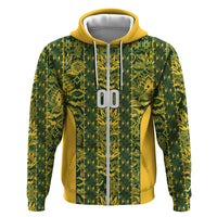 South Africa Indebe Yomhlaba Custom Hoodie Ndebele Art Gold Edition