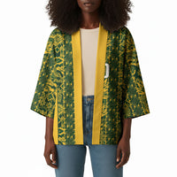 South Africa Indebe Yomhlaba Custom Kimono Ndebele Art Gold Edition